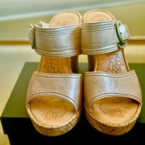 Born Tan Leather Sandals